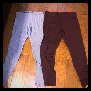 Two pairs of leggings